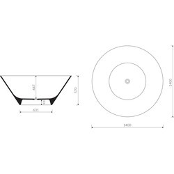 Ванны Marmorin Spot 140x140 P_W_535_01_1400