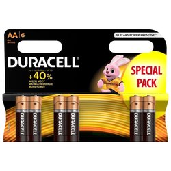 Аккумуляторы и батарейки Duracell 6xAA Duralock Basic
