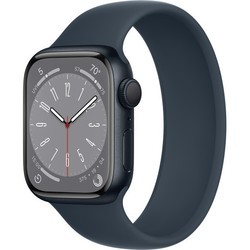 Смарт часы и фитнес браслеты Apple Watch 8 Aluminum 41 mm Cellular (графит)