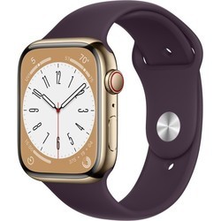 Смарт часы и фитнес браслеты Apple Watch 8 Steel 45 mm