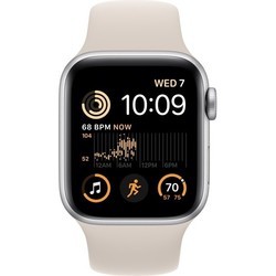 Смарт часы и фитнес браслеты Apple Watch SE 2 40 mm Cellular (серебристый)