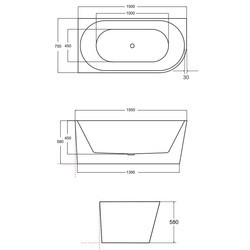 Ванны Besco Zoya 150x75 WAS-150-ZP