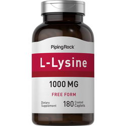 Аминокислоты PipingRock L-Lysine 1000 mg 100 cap