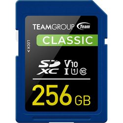 Карты памяти Team Group Classic SDXC Class 10 V10 UHS-1 U1 256Gb