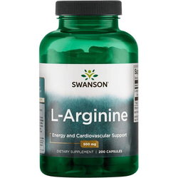 Аминокислоты Swanson L-Arginine 500 mg 200 cap