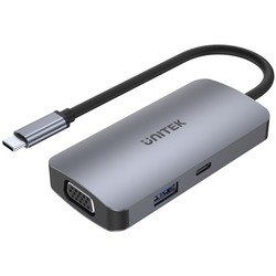 Картридеры и USB-хабы Unitek uHUB P5 Trio 5-in-1 USB-C Hub with MST Triple Monitor and 100W Power Delivery
