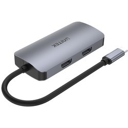 Картридеры и USB-хабы Unitek uHUB P5 Trio 5-in-1 USB-C Hub with MST Triple Monitor and 100W Power Delivery