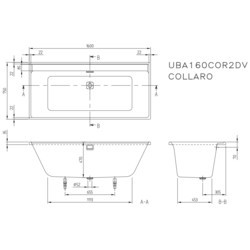 Ванны Villeroy &amp; Boch Collaro Duo 160x75 UBA160COR2DV-01