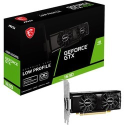 Видеокарты MSI GeForce GTX 1630 4GT LP OC