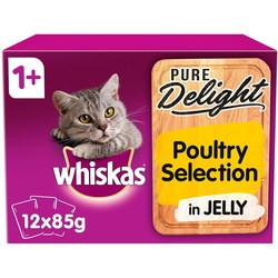 Корм для кошек Whiskas 1+ Pure Delight Poultry Selection in Jelly 1.02 kg