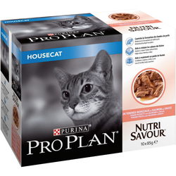 Корм для кошек Pro Plan Nutri Savour Housecat Salmon in Gravy 0.85 kg