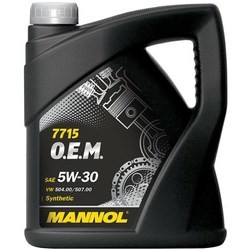 Моторные масла Mannol 7715 O.E.M. 5W-30 6L