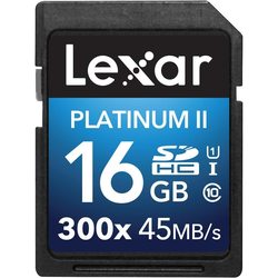 Карты памяти Lexar Platinum II 300x SDHC 16Gb