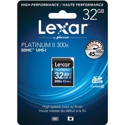 Карты памяти Lexar Platinum II 300x SDHC 32Gb