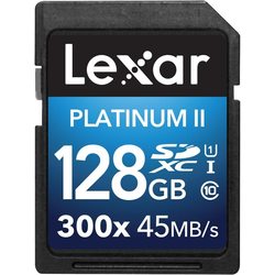 Карты памяти Lexar Platinum II 300x SDXC 128Gb