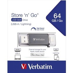 USB-флешки Verbatim Store n Go Dual USB 3.0 64Gb