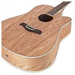 Акустические гитары Gear4music Deluxe Dreadnought Cutaway Acoustic Guitar Willow