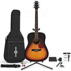 Акустические гитары Gear4music Dreadnought Acoustic Guitar Complete Player Pack