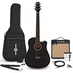 Акустические гитары Gear4music 3/4 Size Electro-Acoustic Travel Guitar 15W Amp Pack