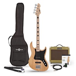 Электро и бас гитары Gear4music LA II Bass Guitar SubZero V15B Amp Pack