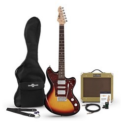 Электро и бас гитары Gear4music Seattle Electric Guitar SubZero V35RG Amp Pack