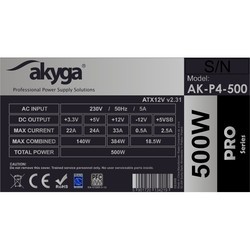 Блоки питания Akyga AK-P4-500