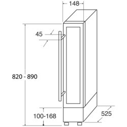 Винные шкафы CDA FWC153BL