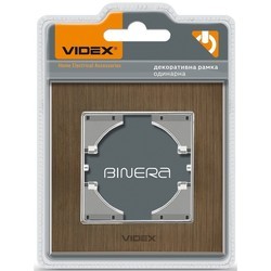 Рамки для розеток и выключателей Videx VF-BNFRA1H-SL