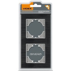 Рамки для розеток и выключателей Videx VF-BNFRA2H-B