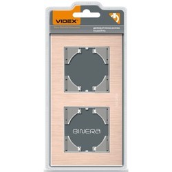 Рамки для розеток и выключателей Videx VF-BNFRA2H-CH