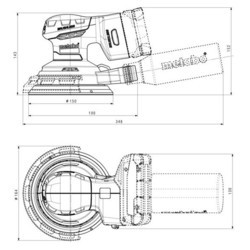 Шлифовальные машины Metabo SXA 18 LTX 150 BL 600411840