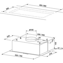 Вытяжки SeeNERGY Incasso Base Slim 52 BL