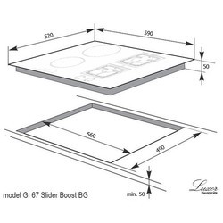 Варочные поверхности Luxor Exclusive GI 67 BG SS