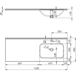 Умывальники Elita Skappa 120 R 145965