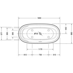 Ванны Duravit Cape Cod 190x90 700364000000000