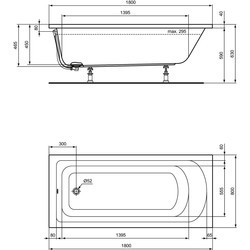 Ванны Ideal Standard Hotline New 180x80 K274801