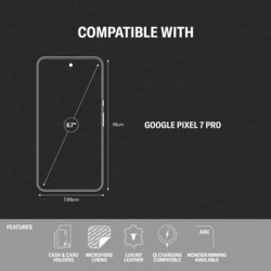 Чехлы для мобильных телефонов Torro Leather Wallet Case for Google Pixel 7 Pro