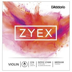 Струны DAddario ZYEX Single Violin A String 1/16 Medium