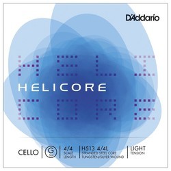 Струны DAddario Helicore Single G Cello 4/4 Light