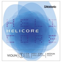 Струны DAddario Helicore Single E Violin 3/4 Medium