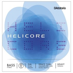 Струны DAddario Helicore Single D Hybrid Double Bass 3/4 Heavy