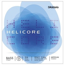 Струны DAddario Helicore Single G Hybrid Double Bass 3/4 Medium