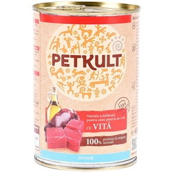 Корм для собак PETKULT Canned Grain Free Junior with Beef 0.4 kg