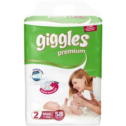 Подгузники (памперсы) Giggles Premium 2 / 58 pcs
