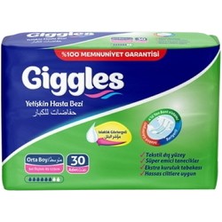 Подгузники (памперсы) Giggles Adult Diapers M / 30 pcs