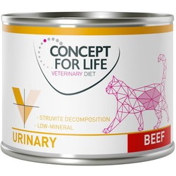 Корм для кошек Concept for Life Veterinary Diet Cat Canned Urinary Beef 0.2 kg