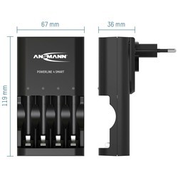 Зарядки аккумуляторных батареек Ansmann Power Line 4 Smart