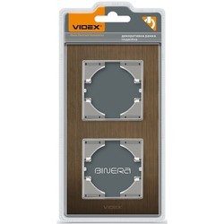 Рамки для розеток и выключателей Videx VF-BNFRA2V-B