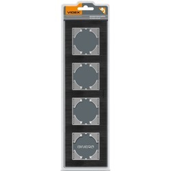 Рамки для розеток и выключателей Videx VF-BNFRA4H-CP
