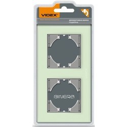Рамки для розеток и выключателей Videx VF-BNFRG2H-B